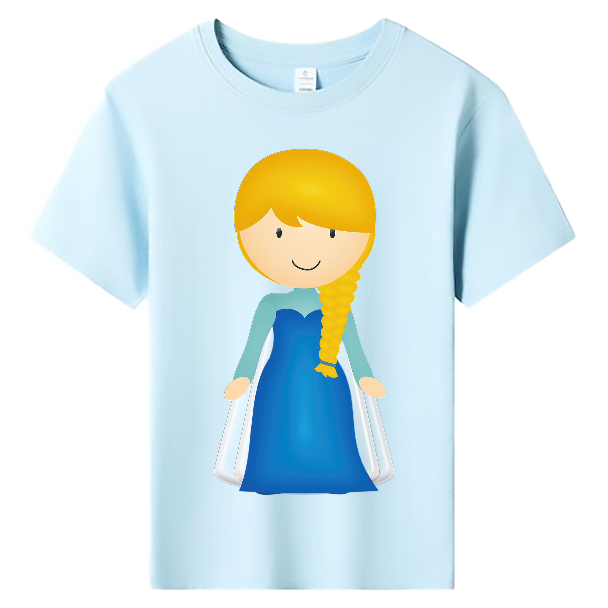 （画像用） アナと雪の女王 アンナ エルサ Frozen Anna Elsa 綿100％キッズTシャツ（フロントプリント）